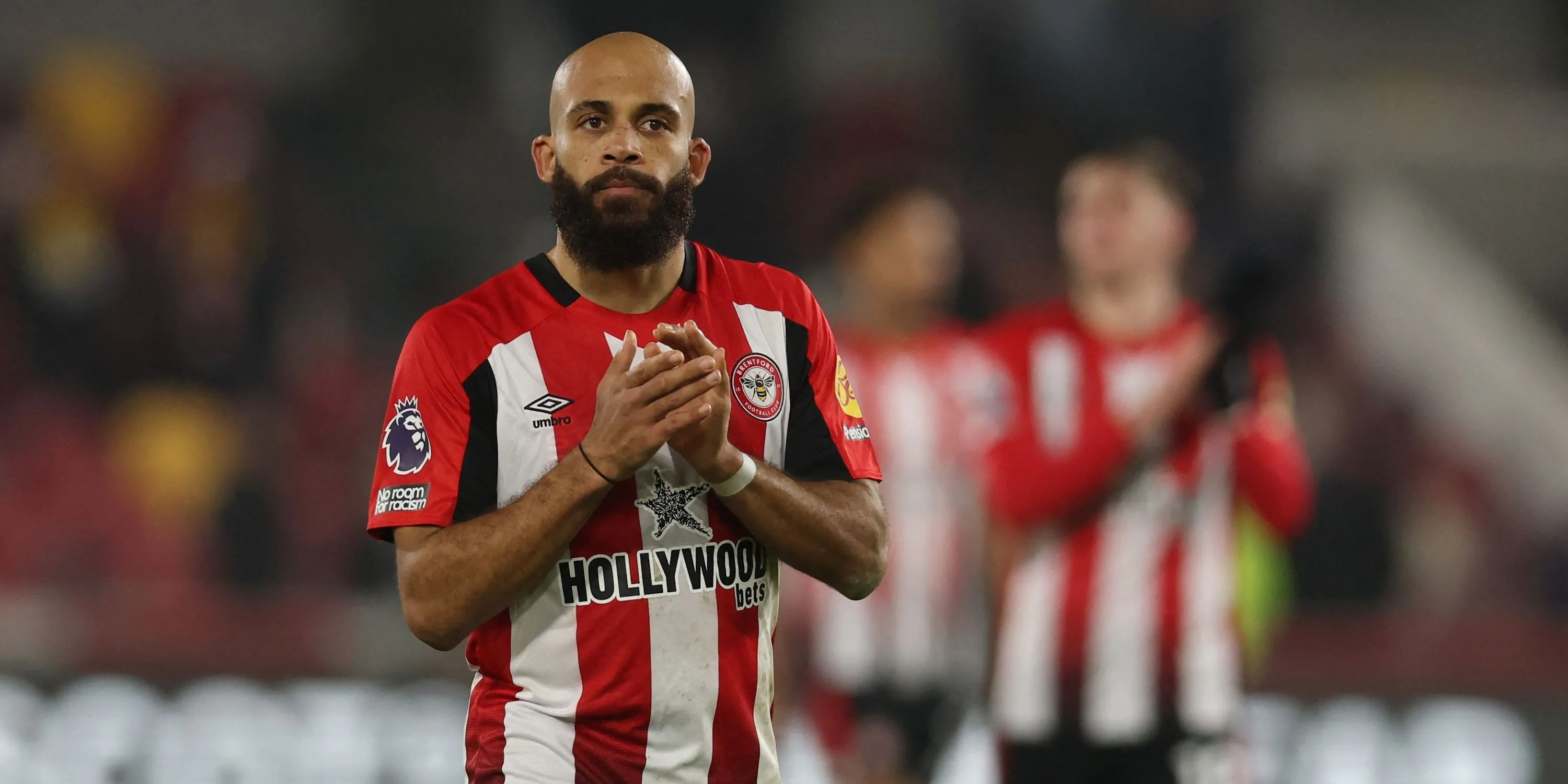 Bryan Mbeumo tỏ vẻ thất vọng sau trận đấu của Brentford