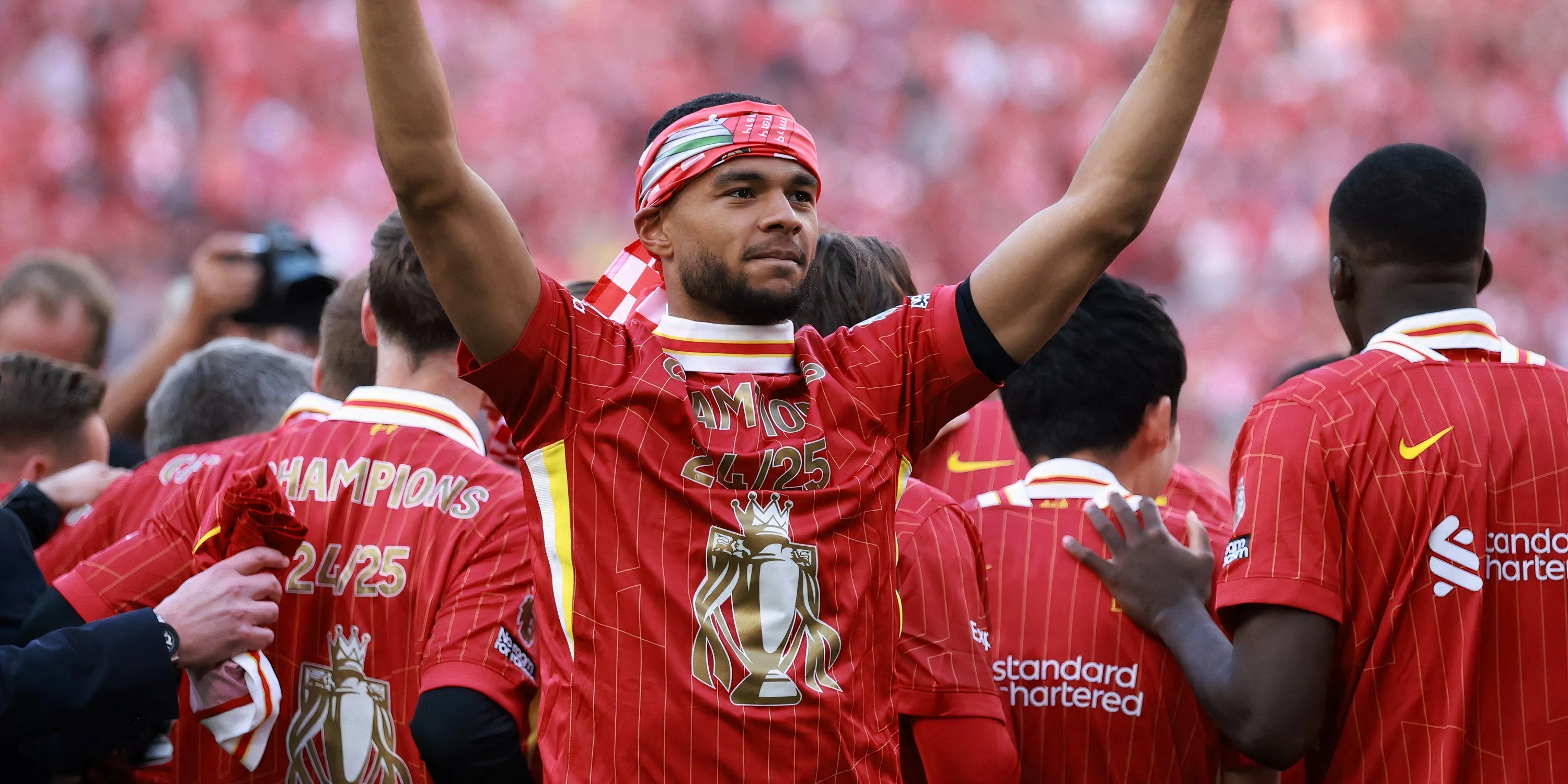 Cody Gakpo ăn mừng bàn thắng cho Liverpool tại Premier League