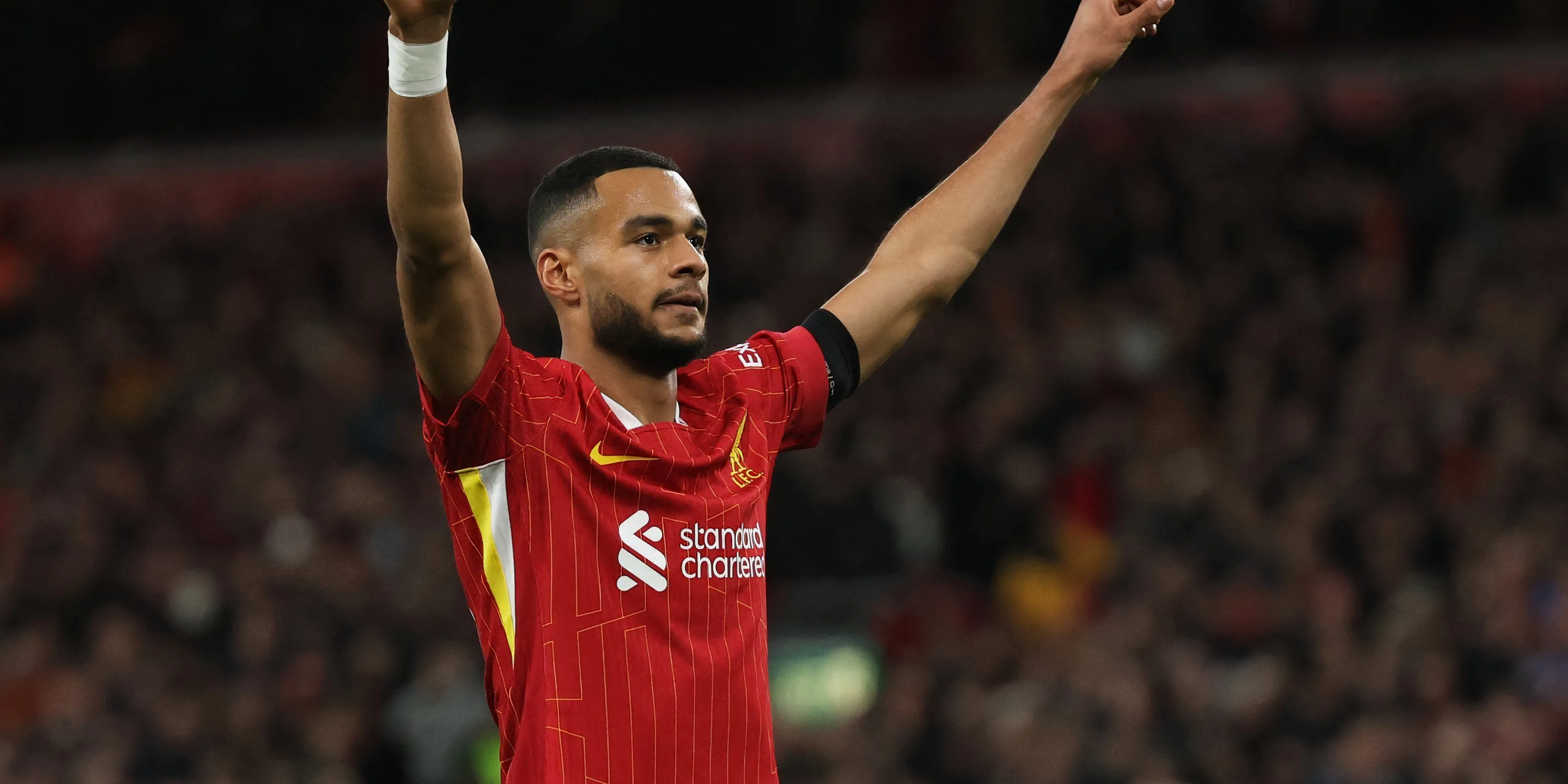 Cody Gakpo ăn mừng bàn thắng trong màu áo Liverpool