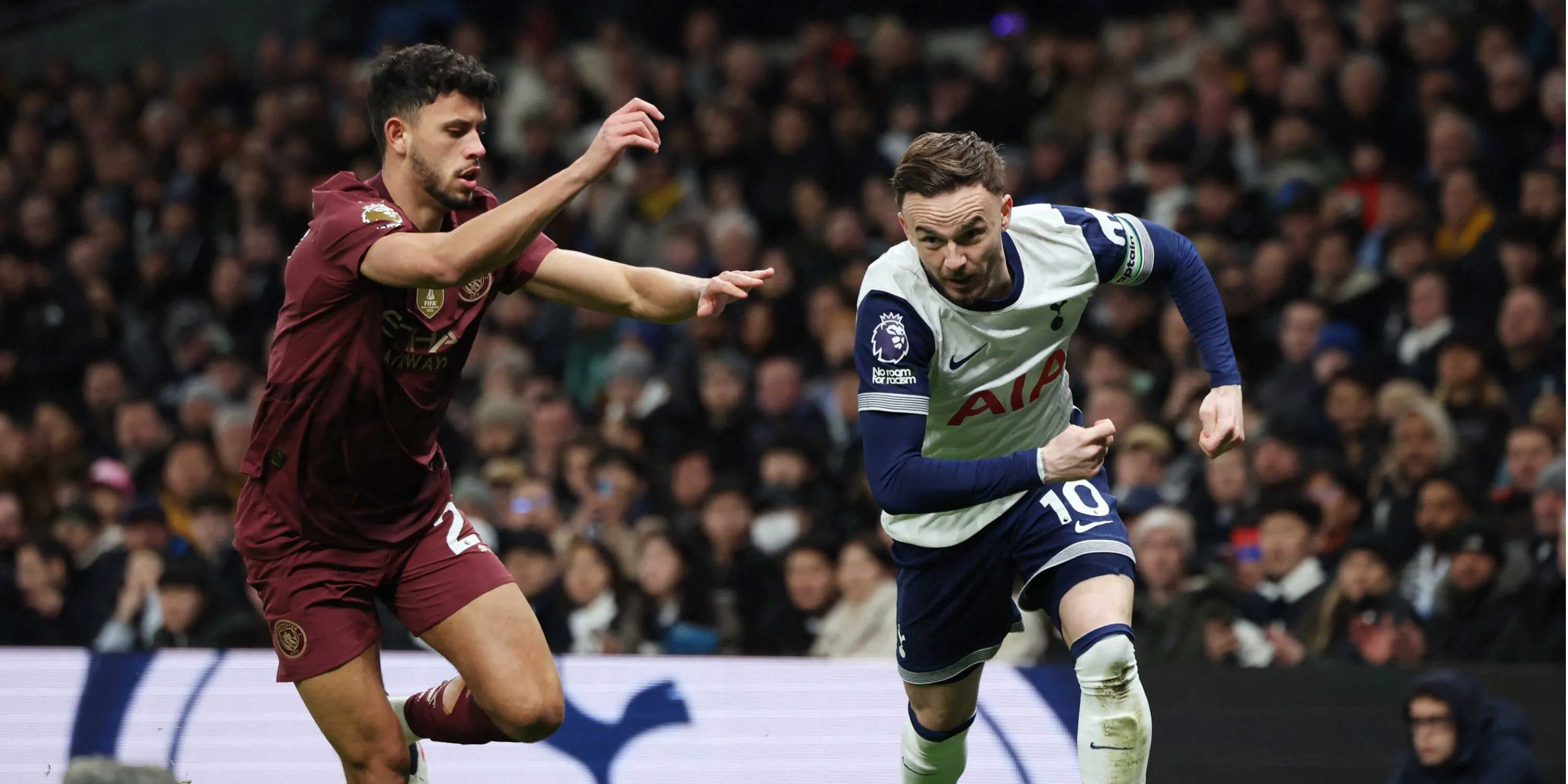 James Maddison trong màu áo Tottenham Hotspur - mục tiêu của Man City