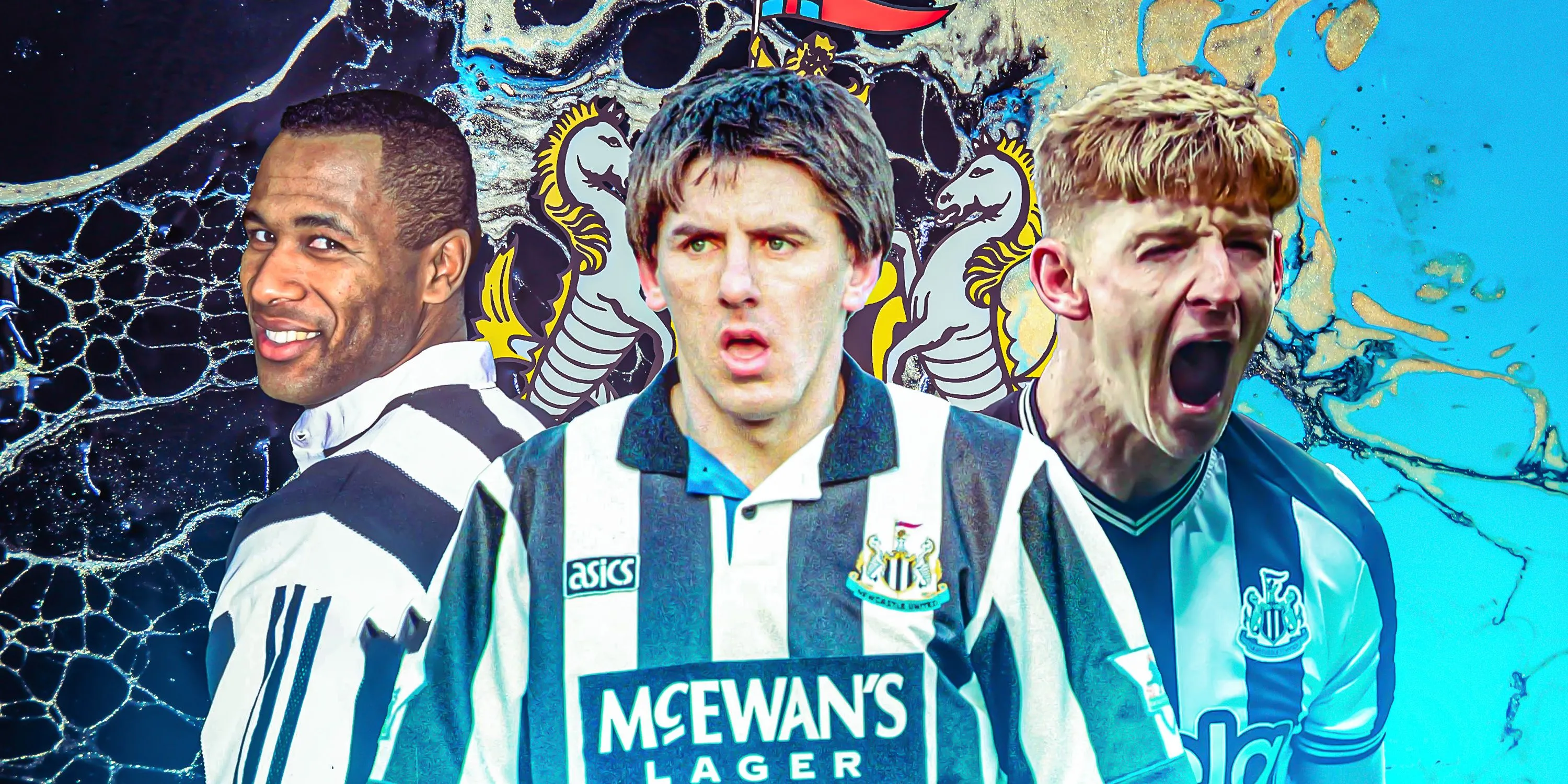 Les Ferdinand cùng các đồng đội cũ tại Newcastle United