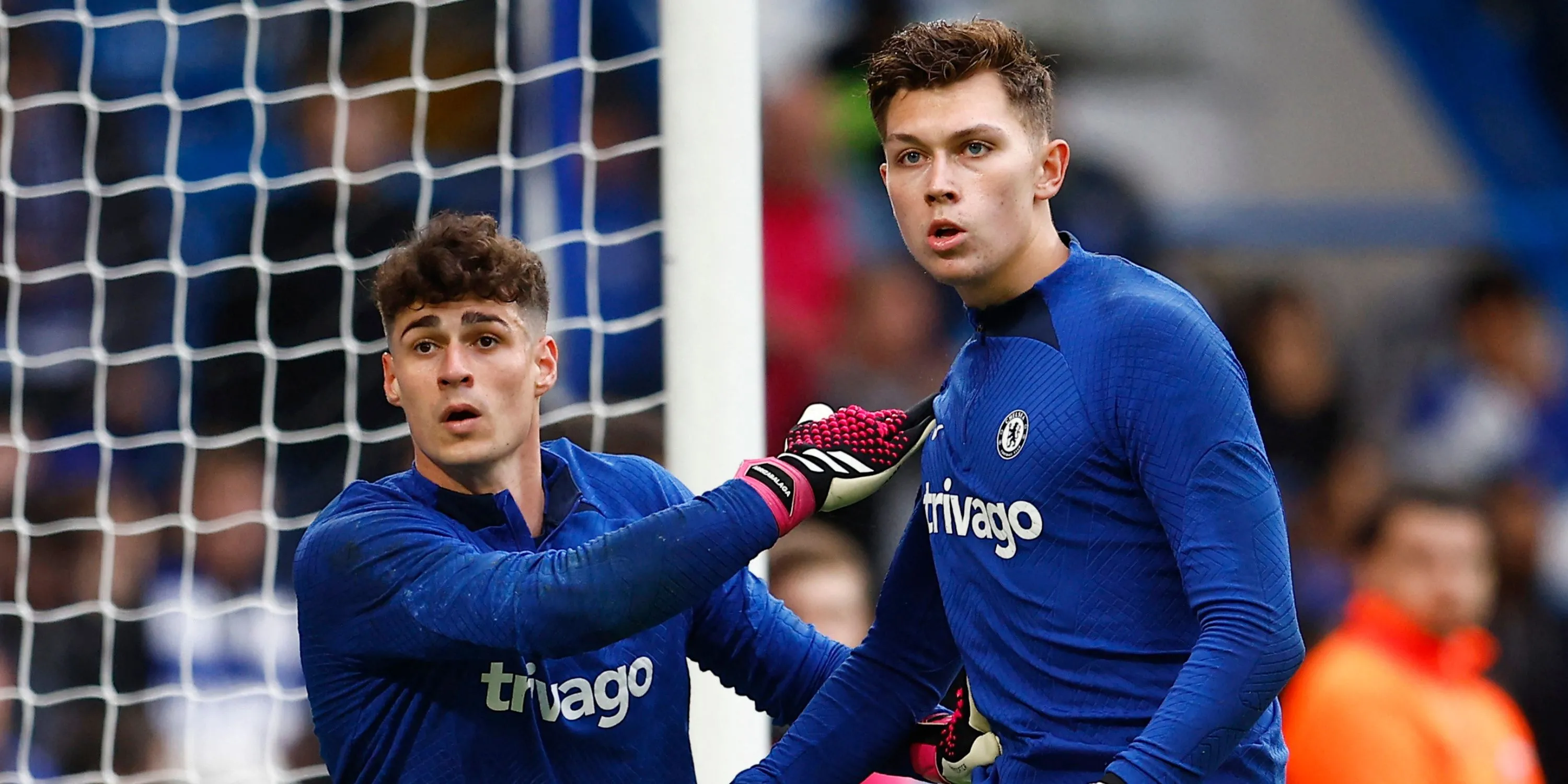 Thủ môn Gabriel Slonina trong màu áo Chelsea