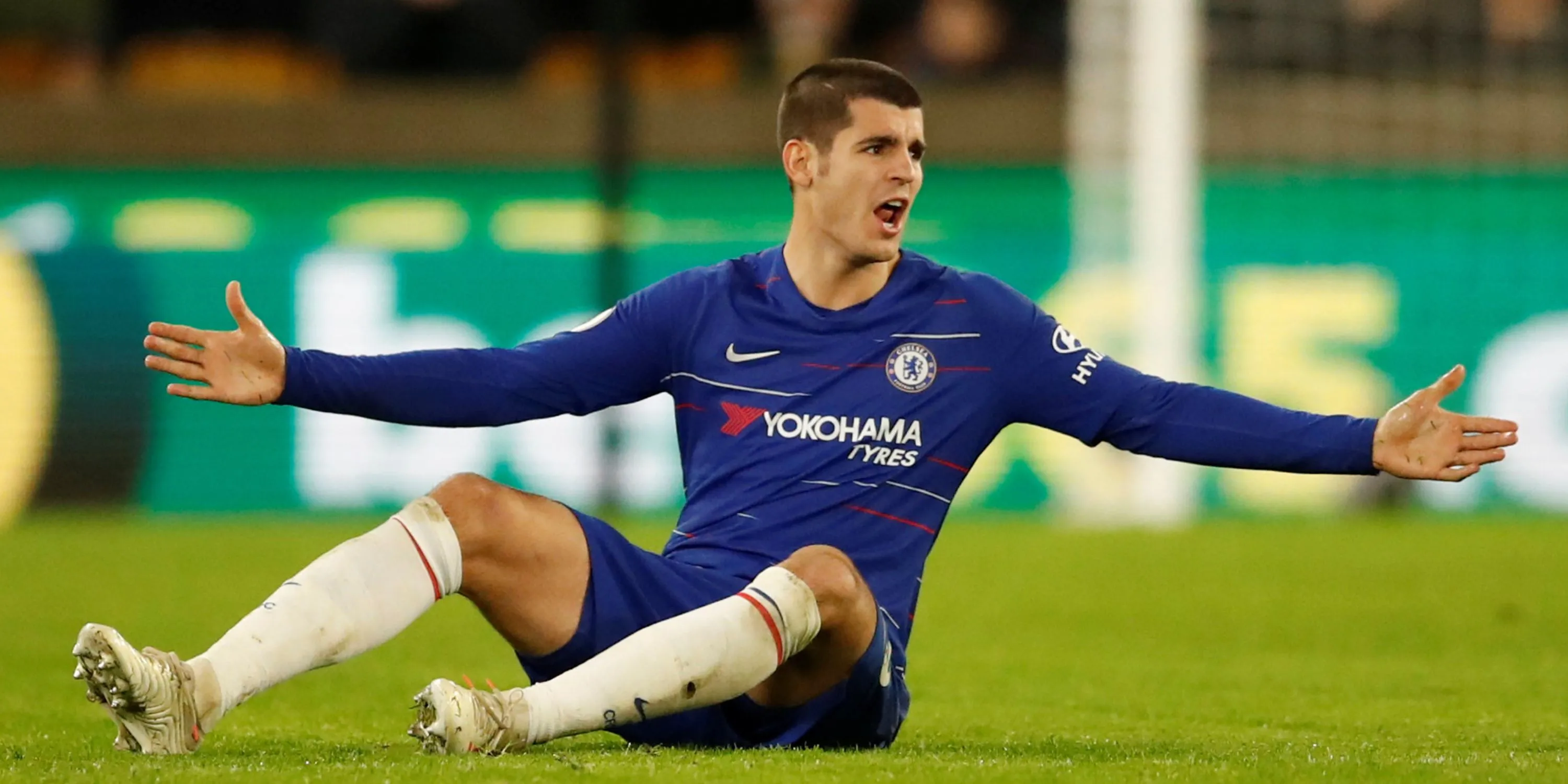 Tiền đạo Alvaro Morata thi đấu