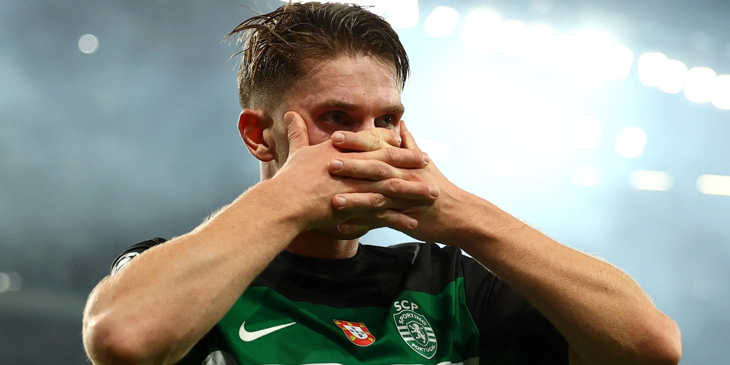 Viktor Gyokeres ăn mừng bàn thắng, cầu thủ có hiệu suất ghi bàn ấn tượng được Man Utd quan tâm